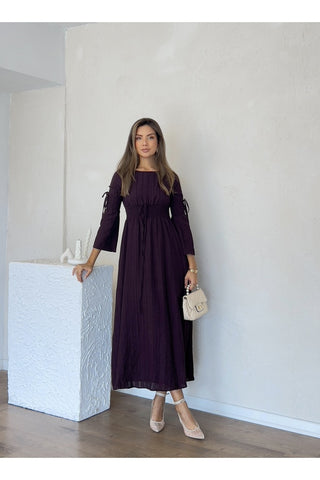 Gipeli Uzun Boy Özel Gün Günlük Uzun Kol Kadın Elbise