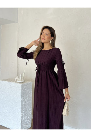 Gipeli Uzun Boy Özel Gün Günlük Uzun Kol Kadın Elbise