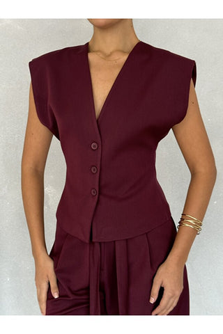 Kolsuz Kuplu Yelek Pantolon Günlük Şık Özel Gün Kadın Takım